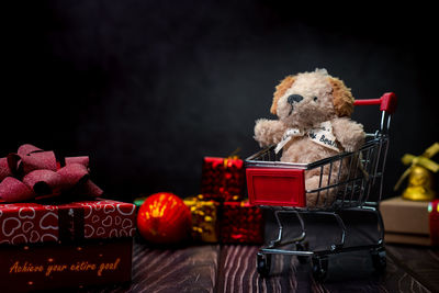 Close-up of stuffed toy on table