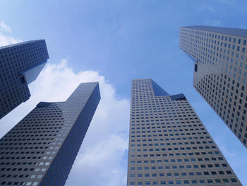 Low angle view of buildings against sky