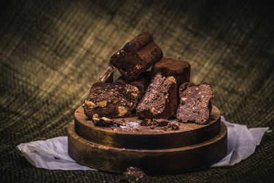 Close-up of chocolate cake