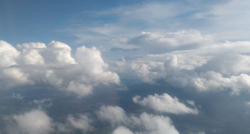 Low angle view of clouds in sky