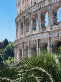 View of ancient roman colosseum