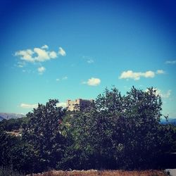 Built structure against blue sky