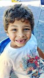 Portrait of boy smiling