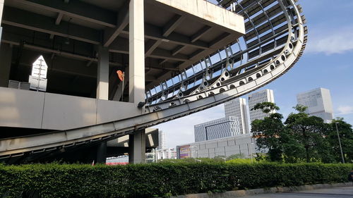 View of buildings in city against sky