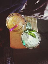 Close-up of drink on table