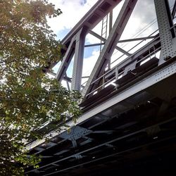 Low angle view of built structure against sky