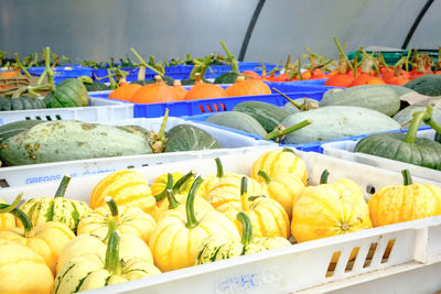 High angle view of food for sale at market