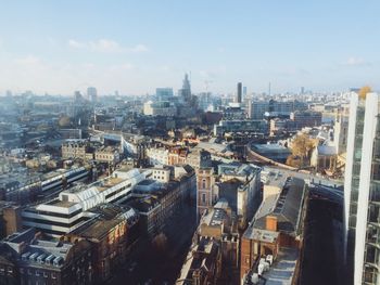 High angle view of cityscape