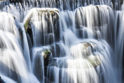 Scenic view of waterfall