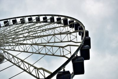 Low angle view of ferris wheel against sky