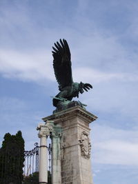 Low angle view of statue