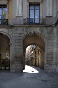 Entrance of historic building