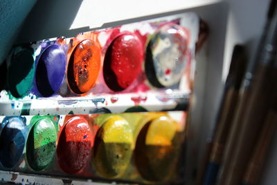 Close-up of multi colored candies