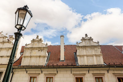 Low angle view of historic building against sky