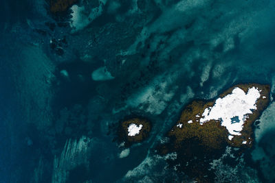 Close-up of abandoned underwater