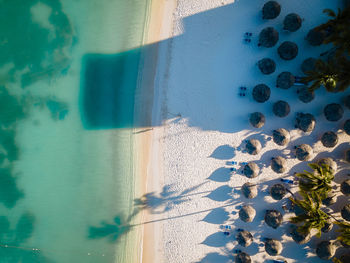 View of swimming pool at beach