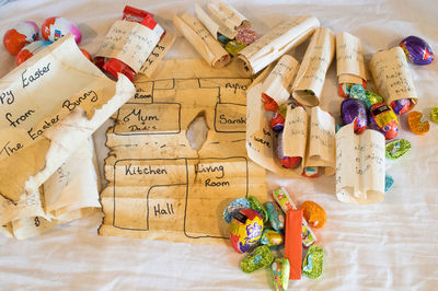 Close-up of food on table