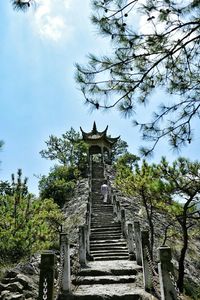 Low angle view of temple
