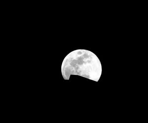 Close-up of moon against dark sky