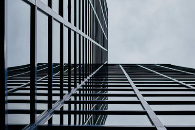 Low angle view of modern building against sky