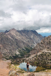 Grand teton mountain range 