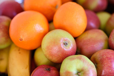 Full frame shot of apples at market