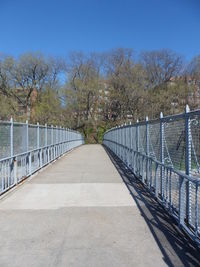 Footbridge over river