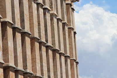 Low angle view of historic building against sky