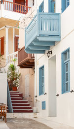 Small houses and their small streets on the volcanic island of nisyros on the aegean sea greece