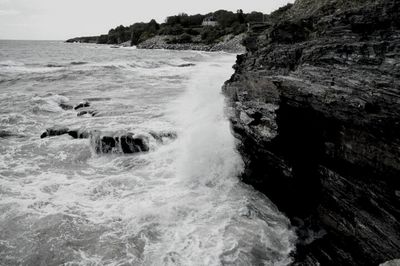 Rocks in sea