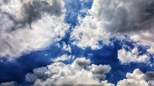 Low angle view of clouds in sky