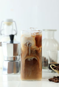 Close-up of drink on table