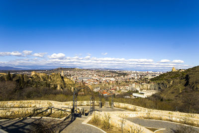 Old town and landmarks, historical buildings in tbilisi. tbilisi cityscape 