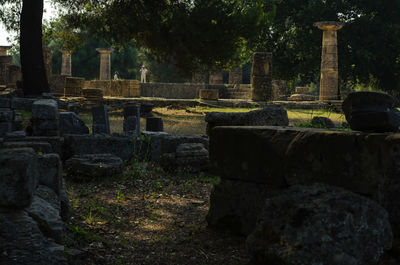 View of cemetery