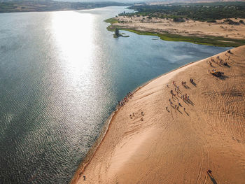 White sand dunes - bau sen, bau trang, it's one of best destinations in binh thuan. vietnam.