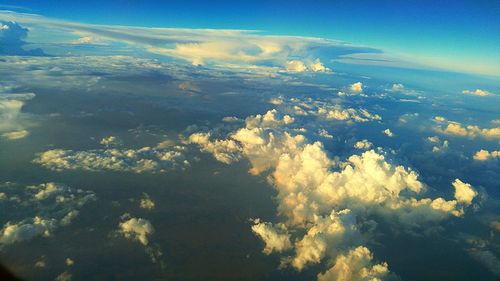 Aerial view of seascape