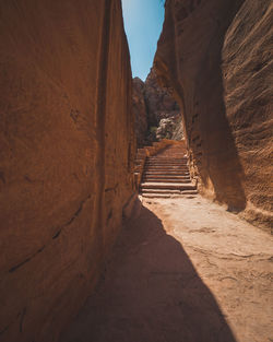 Footpath leading towards rock formation