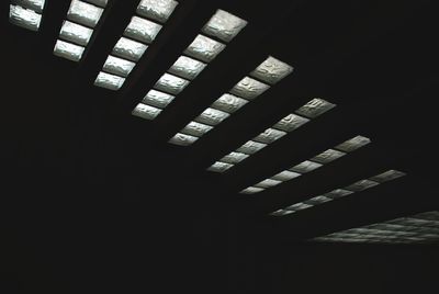 Low angle view of building at night