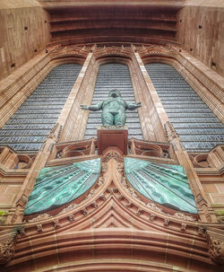 Low angle view of statue