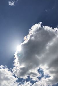 Low angle view of clouds in sky