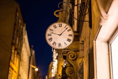 Low angle view of clock tower