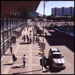 People on city street