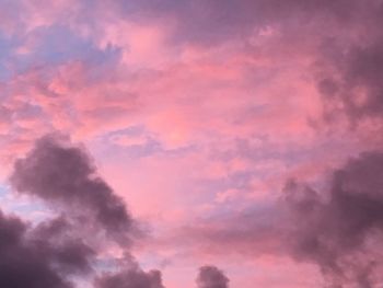 Low angle view of cloudy sky