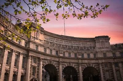 Low angle view of building against sky