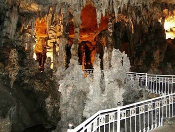 Rock formations in cave