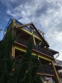 Low angle view of building against sky