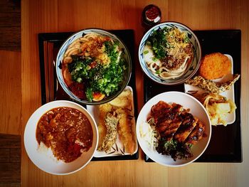 Close-up of food served in plate