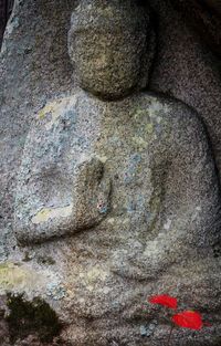 Close-up of stone wall