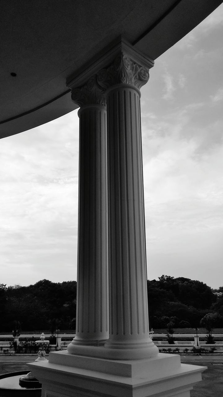 LOW ANGLE VIEW OF COLONNADE