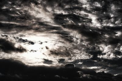 Low angle view of clouds in sky